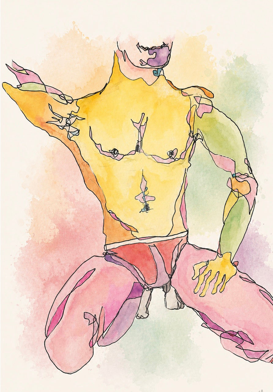 The model - Fine art print